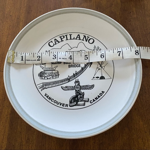 VINTAGE Capilano Suspension Bridge Vancouver Canada RARE Collectors Plate - Picture 5 of 6